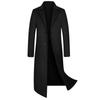 Autunno e Inverno Nuovo Cappotto da Uomo Fatto a Mano Double-face in Lana Versione Coreana Slim-fit Lungo al Ginocchio Cappotto di Lana Trench