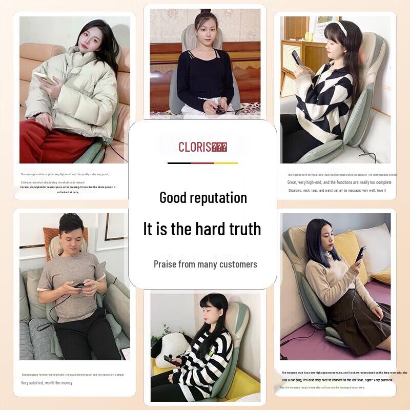 CLORIS S990 Full Body Heat Massage Cushion