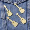 Colorful Cartoon Guitar Brooch - Musical Instrument Metal Badge Pin