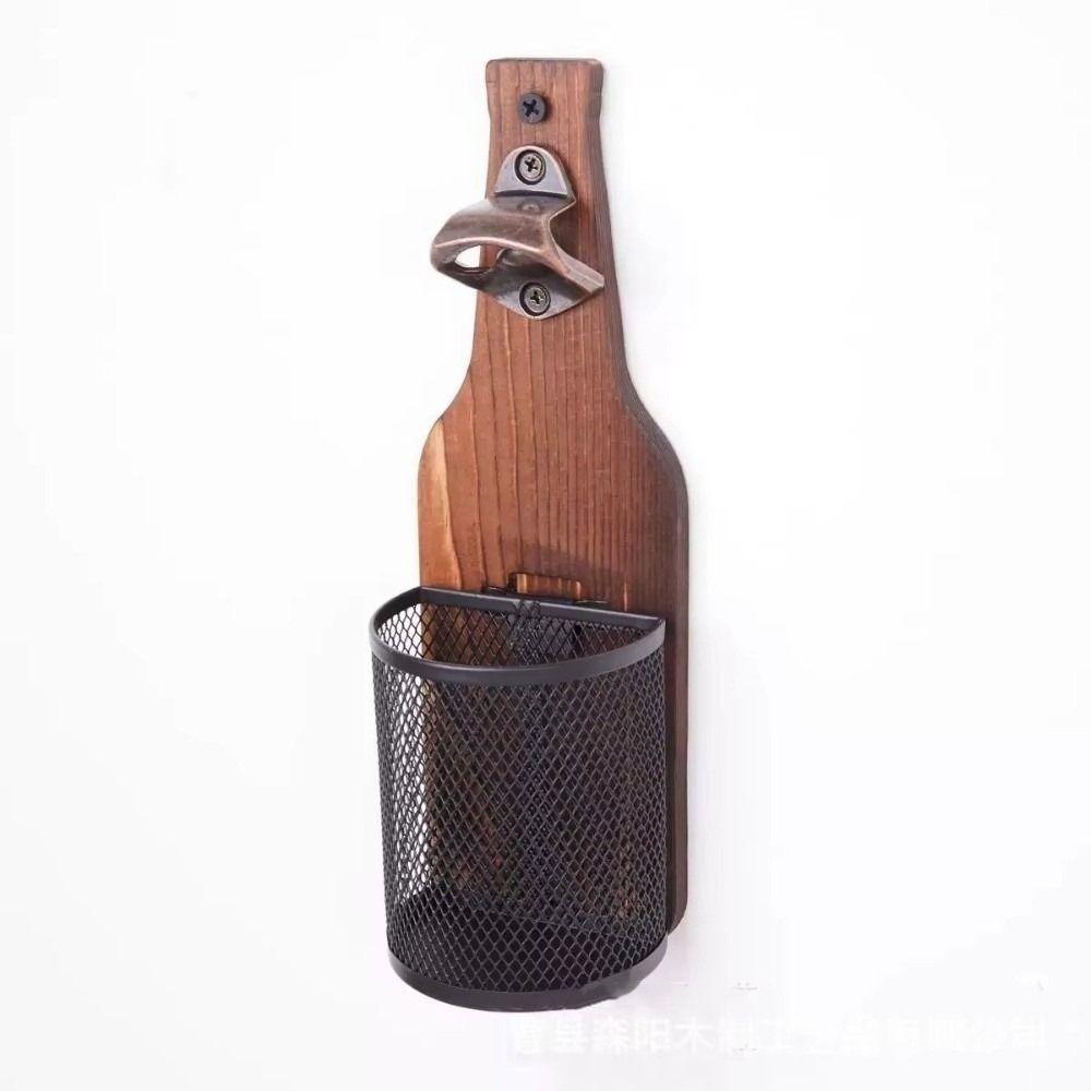 Space Saving Beer Opener Wooden Can Opener Vintage Bottle Opener Kitchen Bar