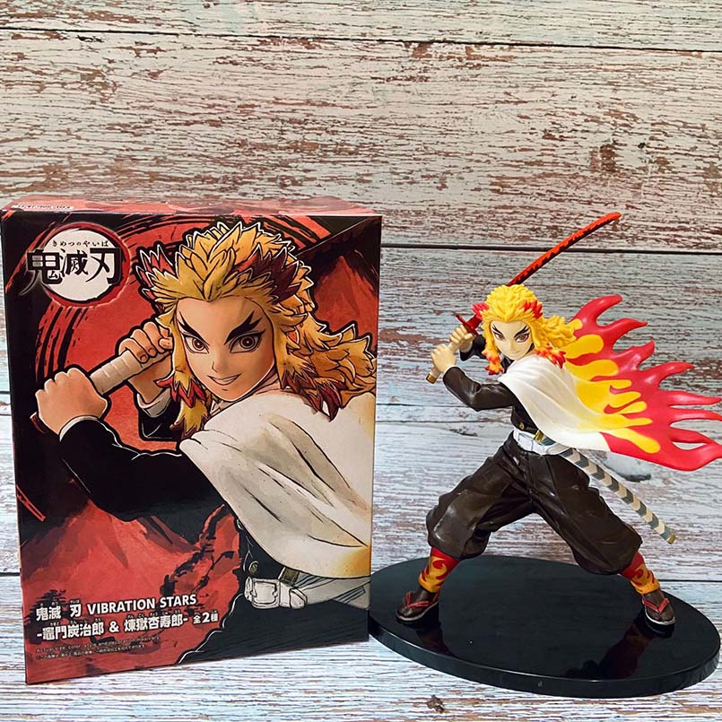 20cm Anime Demon Slayer Figure Demon Slayer Gk Rengoku Kyoujurou Pvc Action Figure Collectible Model Toys Kid Gift