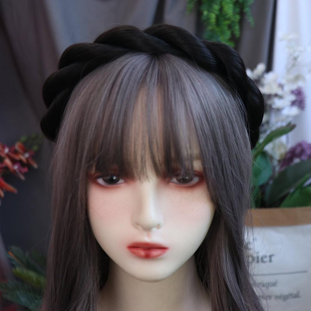 Bohemian Twist Braided Hair Bands Headwear Synthetic Headband Wigs French Princess Headband  Summer