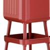 Modern Large Capacity Rolling Trash Can Without Lid for Office, Kitchen, Restaurant, Bathroom.