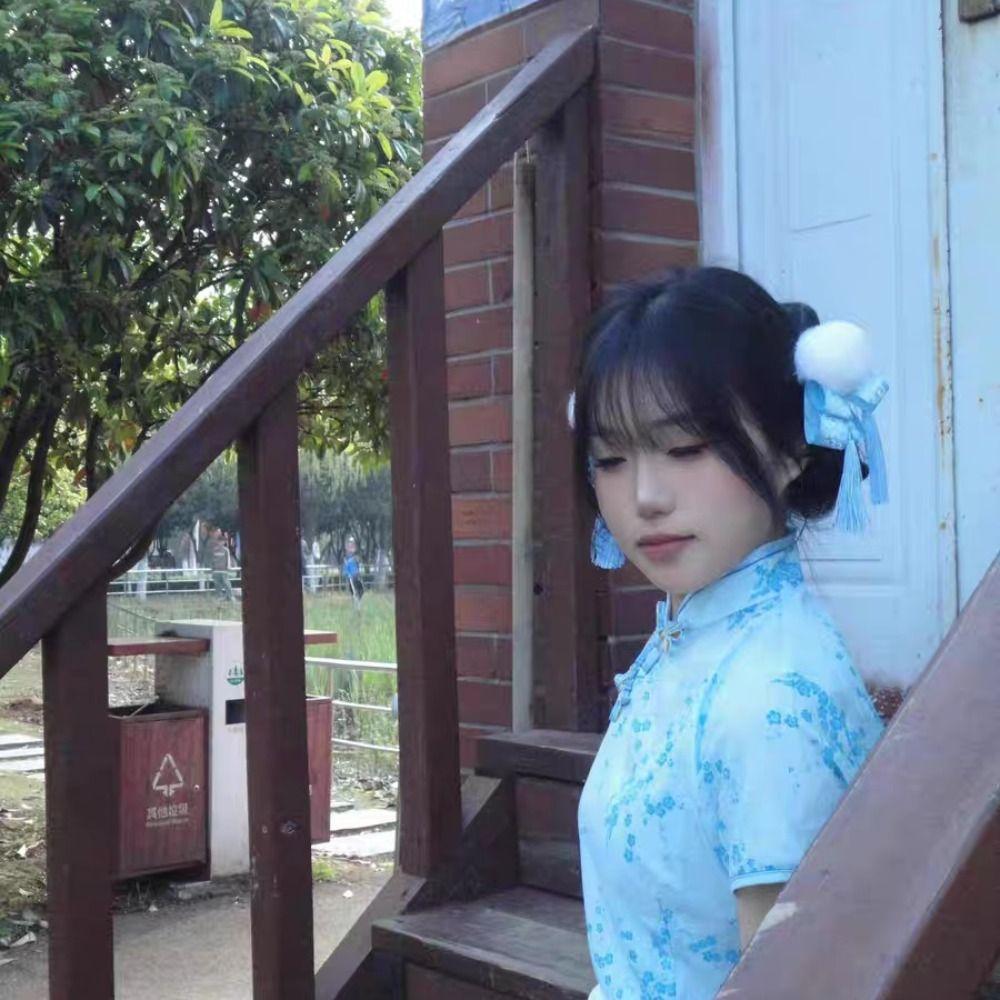 Cloth Chun-Li Hair Bun Clip Barrettes Chinese Style Hairpin  Cheongsam Headwear