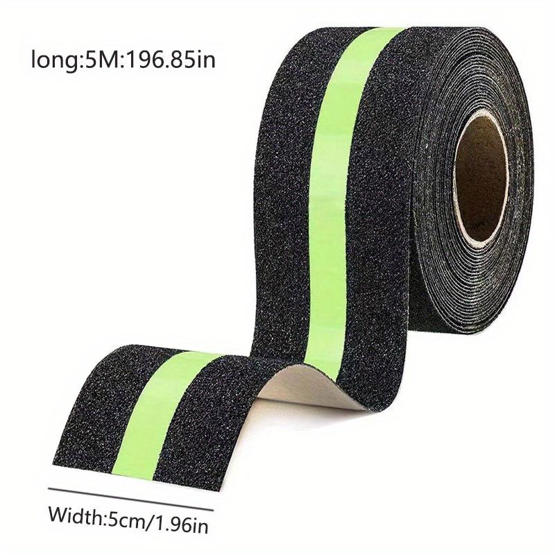 1pc Anti-Slip Tape with Night Light, 5cm x 5m. This transparent grip tape is designed for the elderly and pets