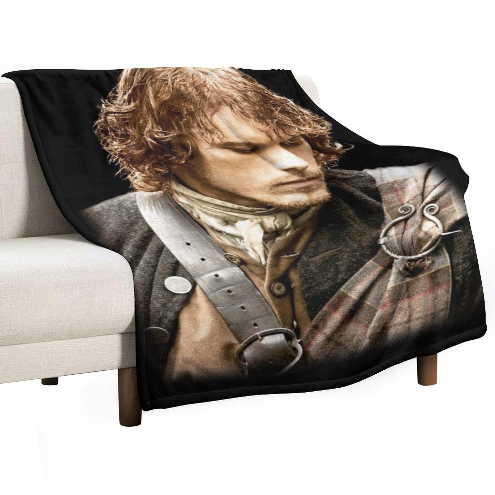 

Jamie Fraser Throw Blanket Loose For Sofa Thin For Decorative Sofa Custom Blankets 30x40in