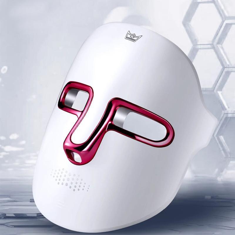 Photon Skin Rejuvenation Instrument, Face Mask Beauty Instrument, Household Led Red and Blue Face Row Light, Seven-color Photon Mask