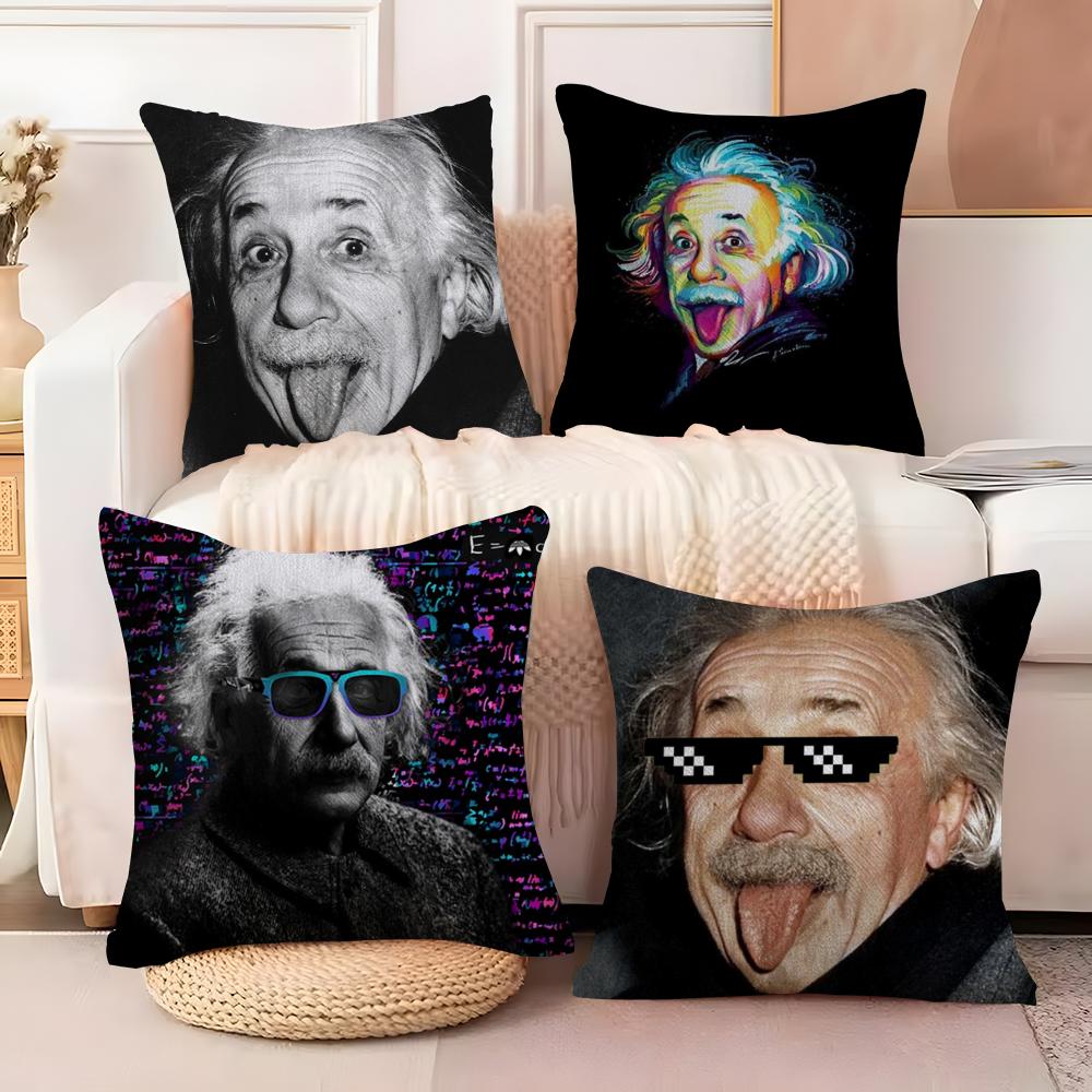 Physics EEINSTEINes Cushion Cover Soft Plush Fabric DoubleSided Printed Sofa Cushion Cover for All Seasons Home Decor Gift