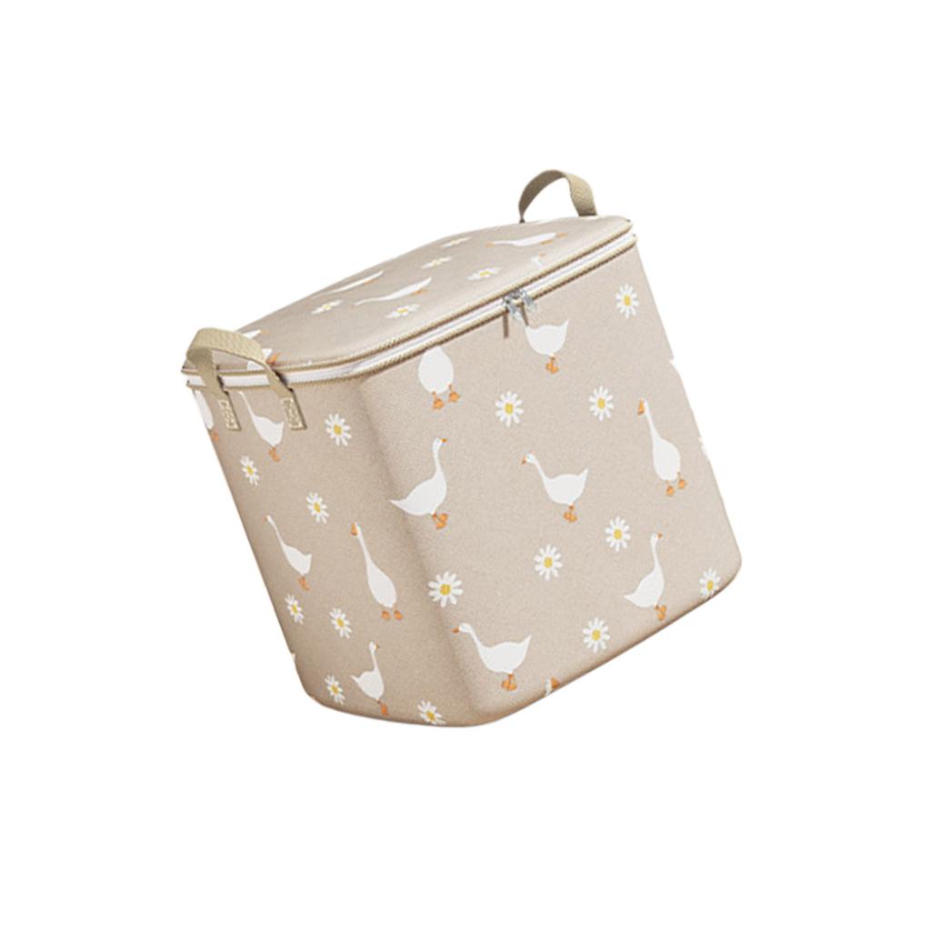 Large Capacity Storage Bag For Blankets Clothes Non Woven Fabric Foldable Seasonal Clothing Organizer With Handles