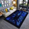 Girl in Blue Room Art Carpet suitable as a non-slip mat for the living room or bedroom sofa