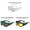 Punk Hiphop Trendy Sunglasses With Polycarbonate Lenses For Streetwear And Outdoor Activities