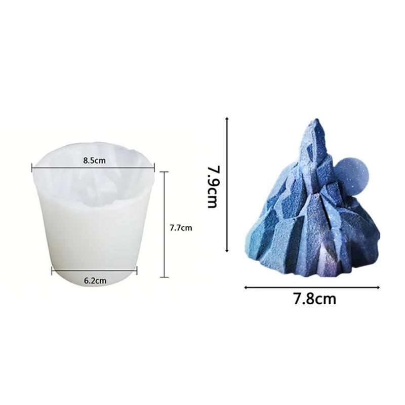 2025 New Creative DIY Scented Candle Mold Iceberg Shape Handmade Candle Diy Mold Suitable Household Use Candle Molds