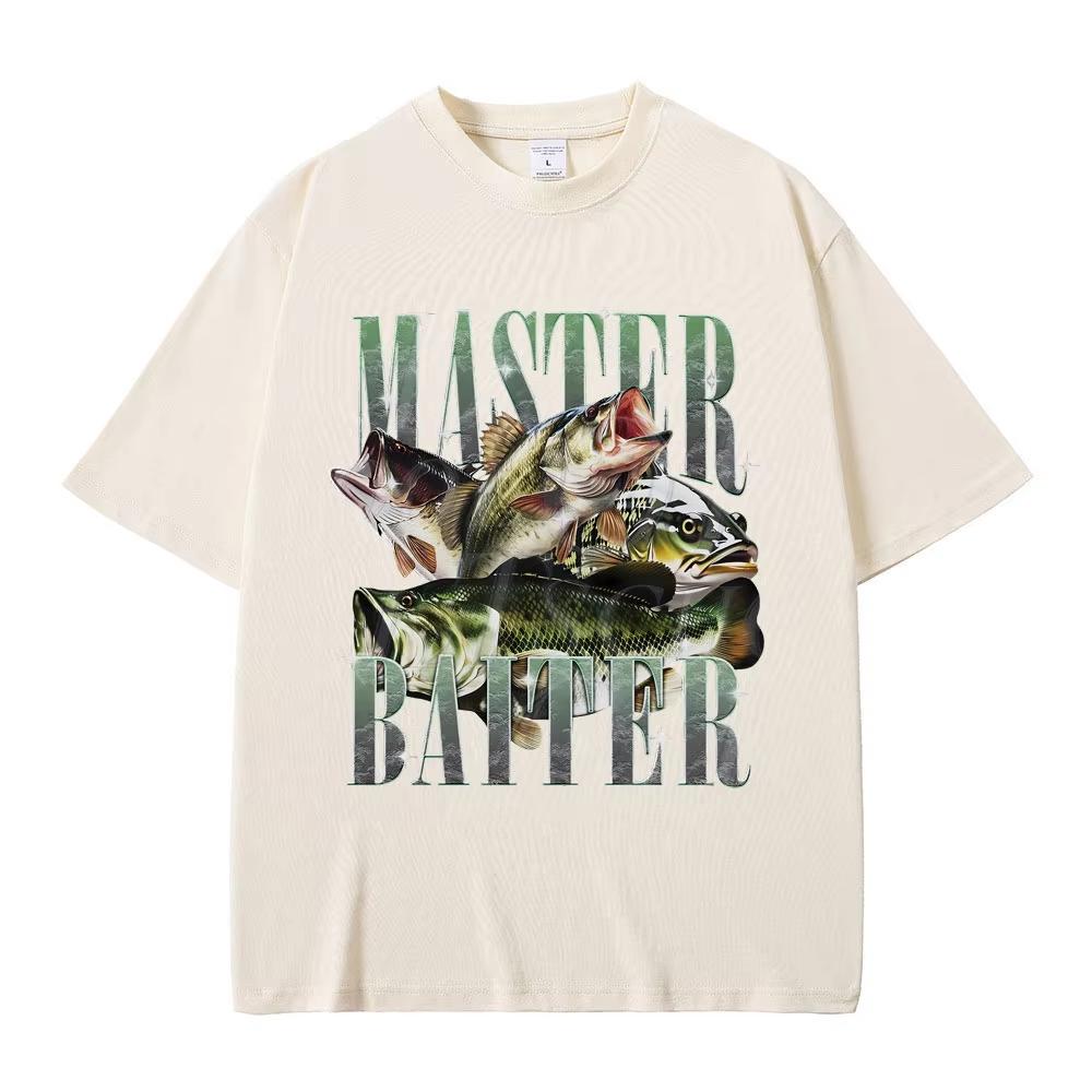 Master Baiter Meme TShirt Vintage Washed Y2k Aesthetic Unisex Oversized Short Sleeve Summer Cotton Retro Streetwear Hot Sale