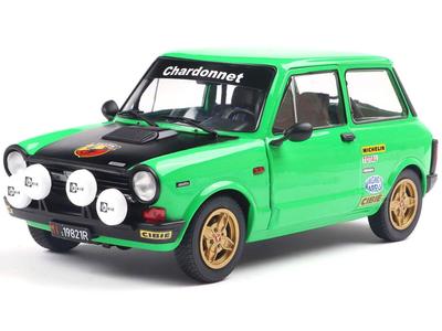 SOLID O Scale Autobianchi A112 Abarth 1980 Complete Diecast Model Car S1803806 1/18 Mk.5 (Green)