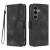 For Samsung Galaxy S25+/Galaxy S24+ Leather Case Wallet Stand Smile Imprinted Phone Cover with Strap