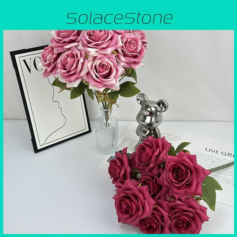 Romantic Silk Rose Flower Arrangement For Wedding Decor And Home Interior Styling