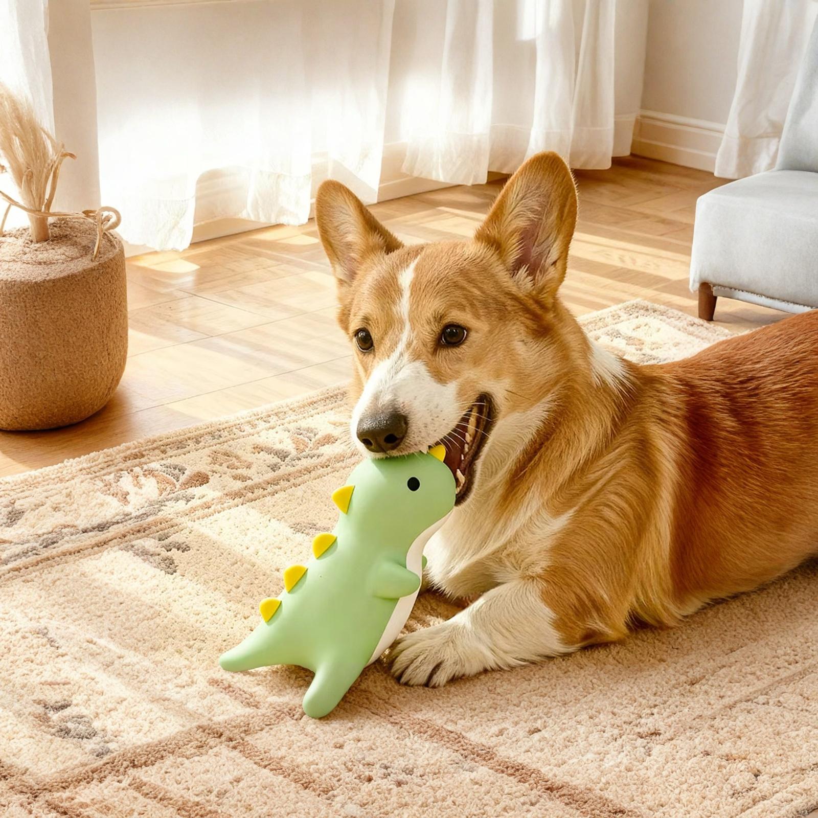 

Pet Latex Toys Bagged Squeaky Resistant Dog Toys Interactive Training Self-Playing Boredom Relief Toys one size