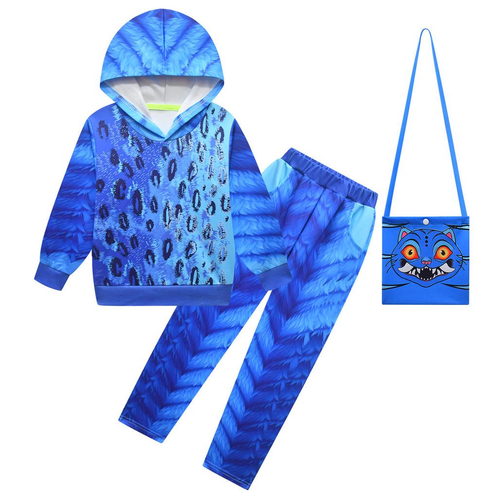 

Детский Девочки Мальчики Дерпи ПОП Тигр Животные Принт Футболка Брюки Сумка Набор Наряд Рождество Ролевая Игра Хэллоуин Косплей Костюмы 100cm синий