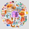 50 Nordic Friendship Day Graffiti Stickers Creative Stationery Stickers Water Cup Computer Waterproof Decorative Stickers