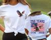 Koszula 250 Lat Wolności Koszulka na 250. Rocznicę Ameryki, Patriotyczny Orzeł USA