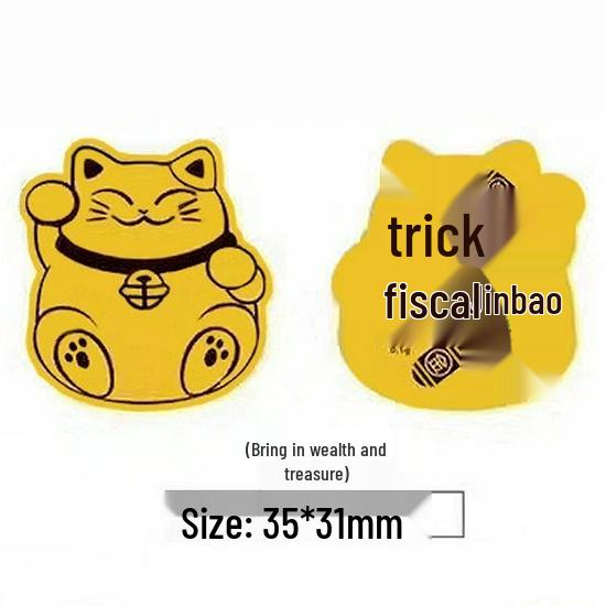999 Pure Gold Treasure Chest Phone Sticker - Princess New Year Wealth Stickers Gift