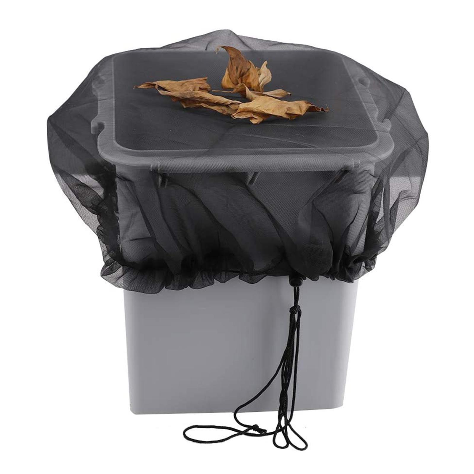 

Fine Mesh 5cm Buckets Cover Barrels with Drawstring Rain Butt Net