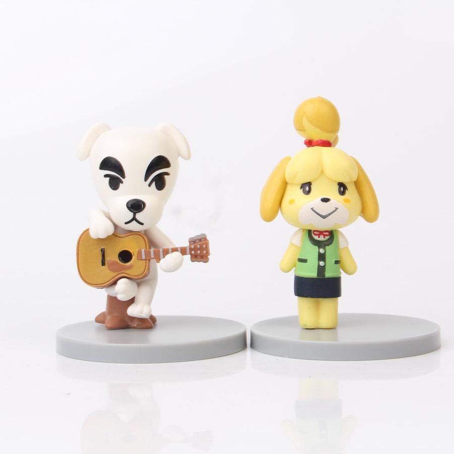 8pcs Animal Crossing Anime Figures Toys PVC Action Figure Portrait Isabelle Tom Nook Lisa Collection Model Dolls for Gift