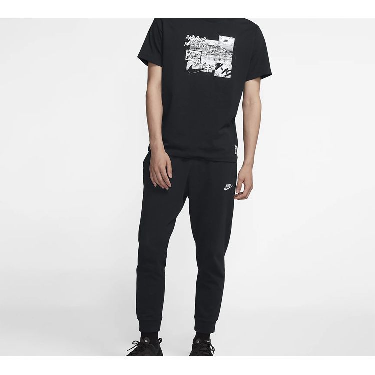 Nike Sportswear Club Knit Joggers Black White BV2763-010