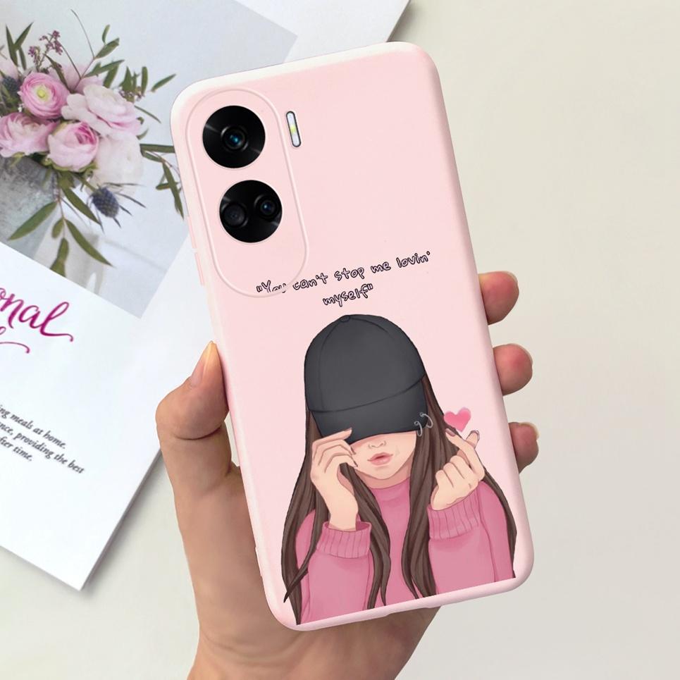 Case For Honor 90 Lite Honor X50i Cover Shockproof Back Coque Women Fashion Flower Butterfly Capas for Huawei Honor90 Lite Cover