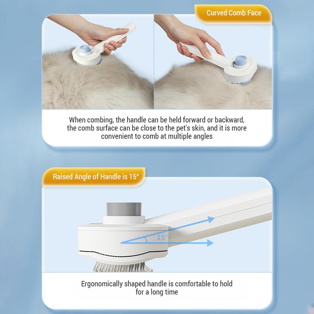 Pet Air Cushion Self-Cleaning Comb  Standard Model Cat Brush  Cat Hair Brush  One-click