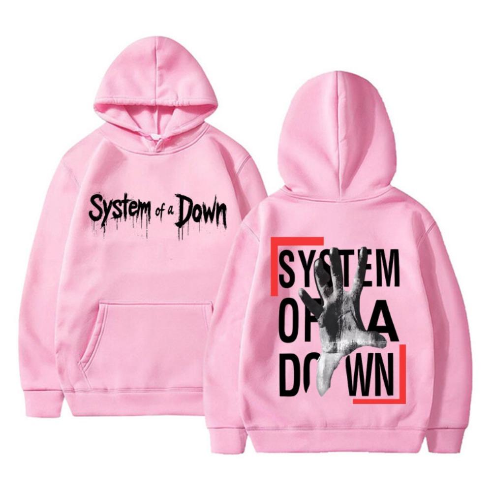 System of A Down Double Sided Print Hoodie Men Women Rock Vintage Fleece Sweatshirt Men's 90s Alternative Metal Merch