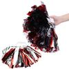 Cheer ering Pom Poms Pompoms for Dance Party School Sports Competition (Silver+Green)