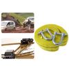 Auto Vehicle Vehicle Boat Reflective Tow Rope Emergency Steel Cable Towing Strap Hauling Pulling Line with Hook 5 Ton 4m