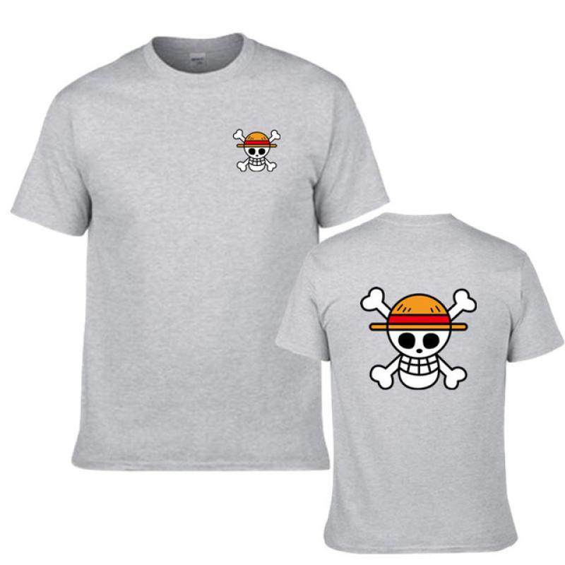 Camiseta de manga corta con estampado de Anime de rey pirata para hombre, camiseta de manga corta de Hip Hop para hombre, verano
