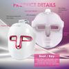 Red-Light-Therapy-for-Face, 7-1 Colors Led Face Mask Light Therapy, Facial Skin Care Mask (White)