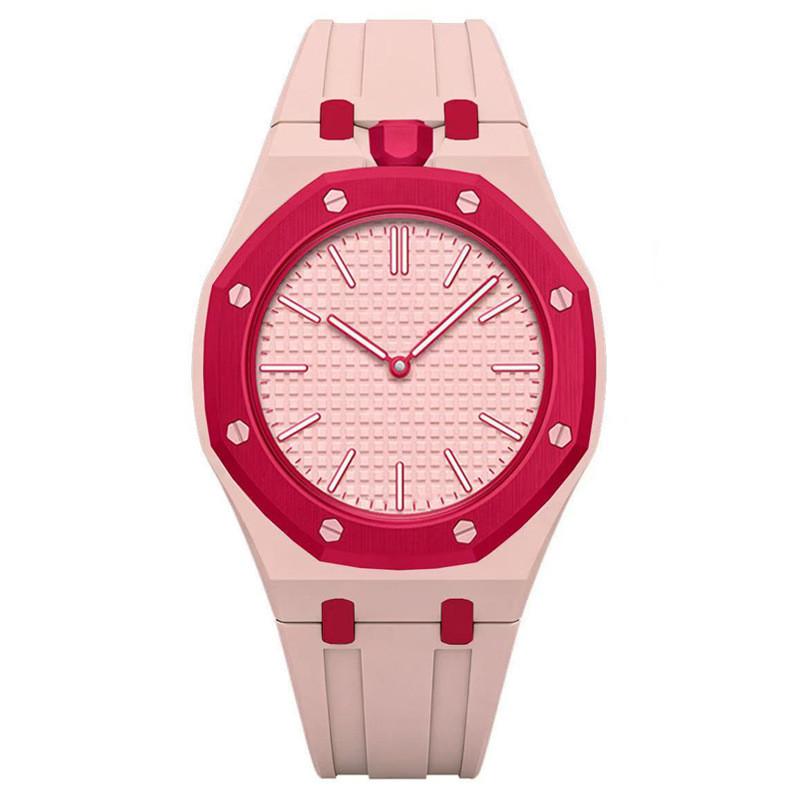 Mens Octagonal Quartz Watch With Silicone Strap For Fashion And Casual Wear