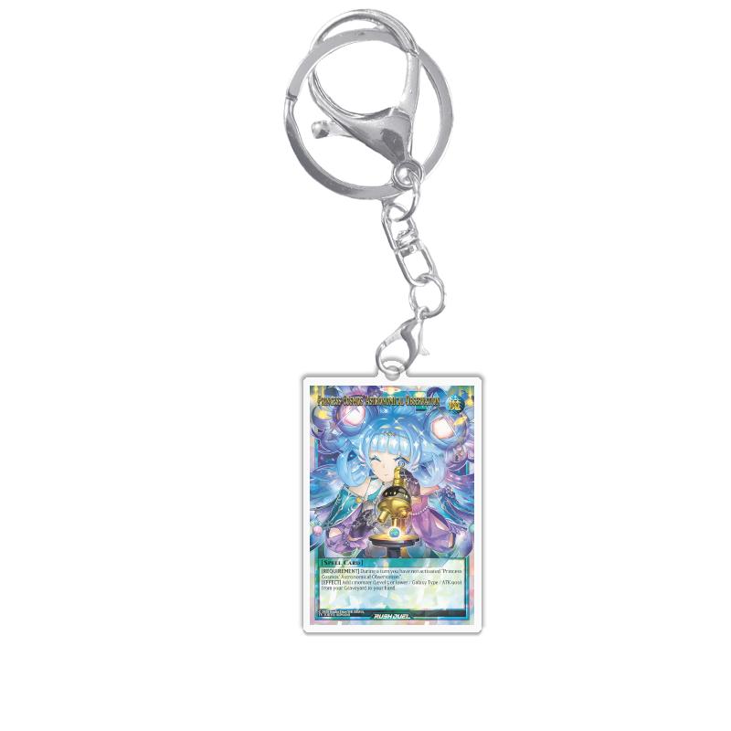 Keychains for Yugioh Rush Duel Rd Princess Cosmos Deathtacle Acrylic Pendant Backpack Ornament Decoration Anime Game Fans Gift