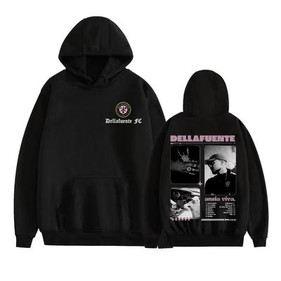 Rapper Dellafuente Album Tour 2025 Graphic Pullover Men Clothing Fashion Hip Hop Music Sweatshirt High Quality Oversized Hoodies