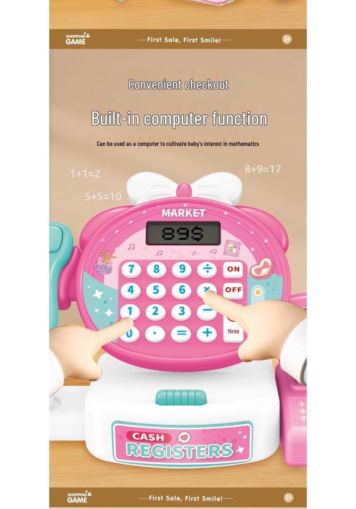 Kids' Cross-Border Playhouse Cash Register Toy: Shopping & Calculation Set for Parent-Child Interaction