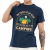 Plus Size Summer Teenagers tshirt The Voices In My Head Are Telling Me To Go Camping Short Sleeve Cotton O Neck Tshirt