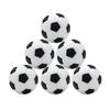 6pcs 32mm Table Soccer Foosball Fussball Football Machine Accessories Replacements Black and White Ball Kids Indoor Game