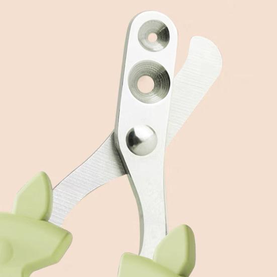 Cat Nail Clippers Circular Hole Ergonomic Double-Hole Positioning Blades Grooming Supplies Pet Trimmer Clippers for Cats Dogs