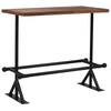 Day and Night - Day and Night Bar Table Solid Recycled Wood Dark Brown 120x60x107 Cm