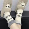 Seasonal Thickened Fleece Warm Striped Polka Dot Wool Socks Stockings Stacked With Socks