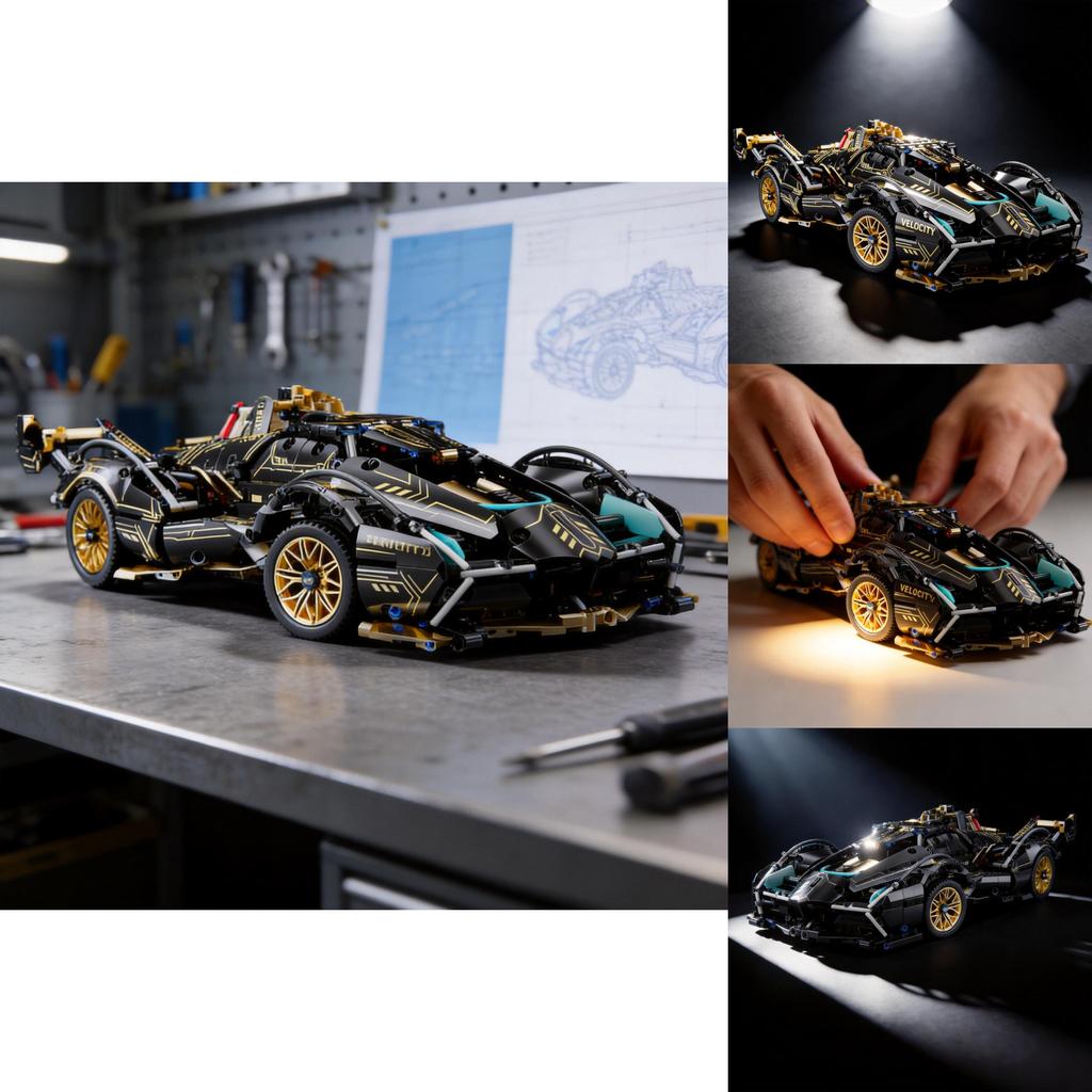 Compatible Remote Control Car Toy With Assembly And Brain Development For Kids