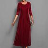 Stil European Și American Primăvară Și Toamnă Nou Temperament Elegant Rochie De Catifea Îmbrăcăminte Femeiască