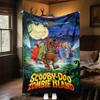 1PC Scooby-Doo, Zombie Island Outdoor Flannel Blanket Soft Plush Decor for Picnics, camping,Bedroom, Playroom, Office1138A
