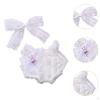 2 Pieces 15cm 17cm Girl Doll Clothes Clothing, Bowed Headdress Decor, Pendant Rompers Set