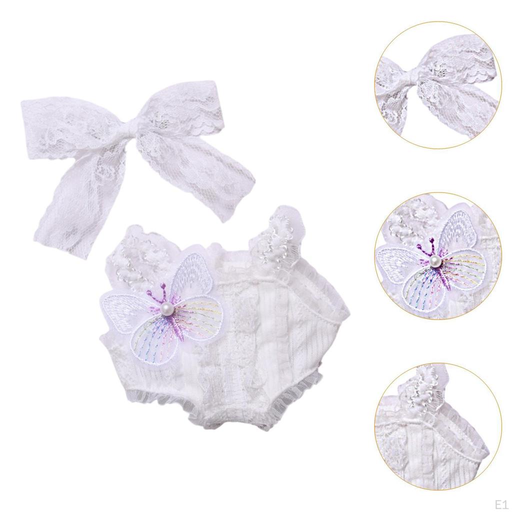 2 Pieces 15cm 17cm Girl Doll Clothes Clothing, Bowed Headdress Decor, Pendant Rompers Set