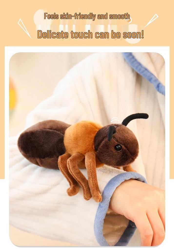 Adorable Sleepy Ant Plush Toy - Soothing Stuffed Animal Doll for Kindergarten